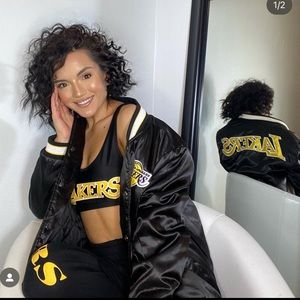 Lakers Satin Bomber Jacket